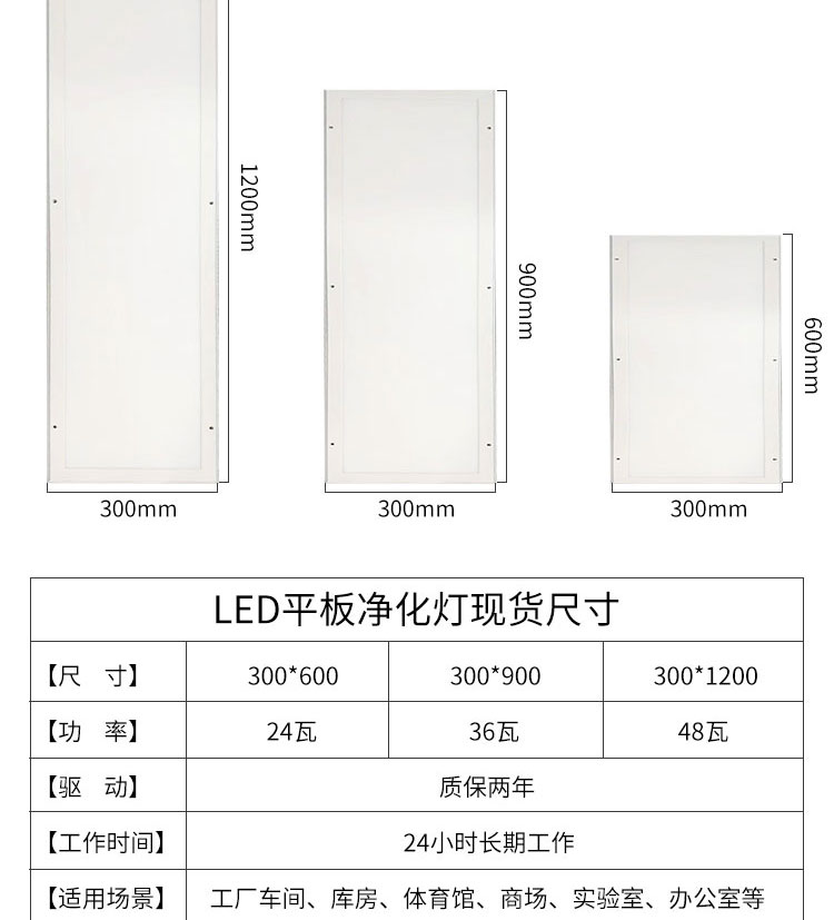 48W平板LED凈化燈